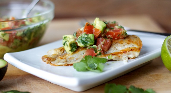 Skillet Fish with Avocado Salsa — Your Gluten Free Kitchen